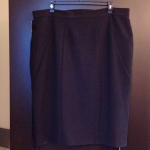 Worthington Pencil Skirt with Back Hidden Zip and Kick